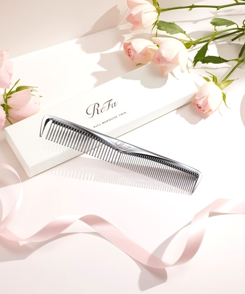 ReFa MARQUISE TWIN Hair Comb by MTG Anti-Static Styling Tool Gift