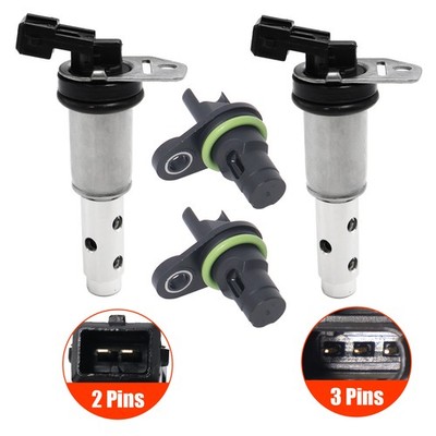 4x Variable Valve Timing Solenoid & Camshaft Position Sensor For BMW 128i 330i