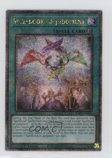 Spellbook of Judgment 1st Ed. Quarter Century Secret Ra #RA01-EN054