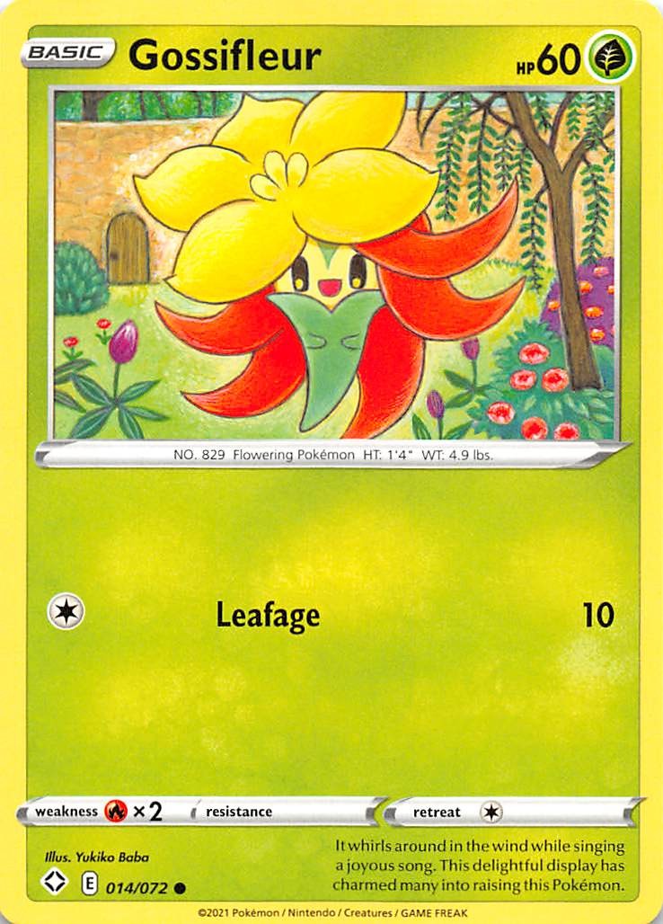 Gossifleur 014/072 Shining Fates Pokemon