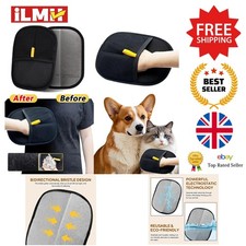 Hair Removal Gloves - Double-Sided Static Pet Grooming Gloves - Black