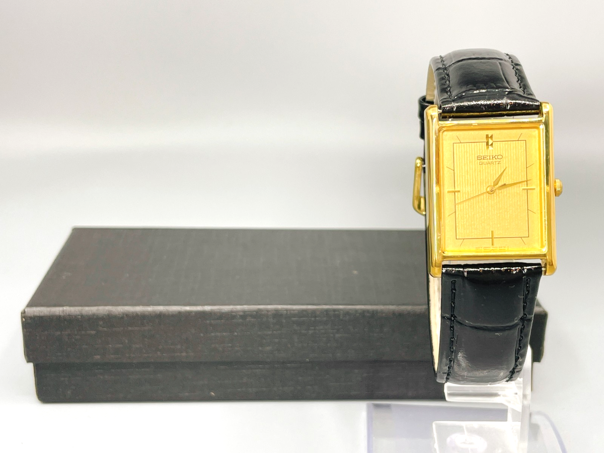Vtg1992 [N.Mint] Seiko 7N01-5B40 Tank Rectangle 24mm Quartz Mens