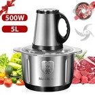 Fleischwolf 5L Küchenfleischwolf Edelstahl elektrischer Fleischwolf 3 Tasten DHL