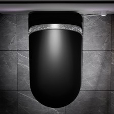 Smart Toilet With Bidet Built In, Auto Open/Close Seat, Foot Sensor, LED Night