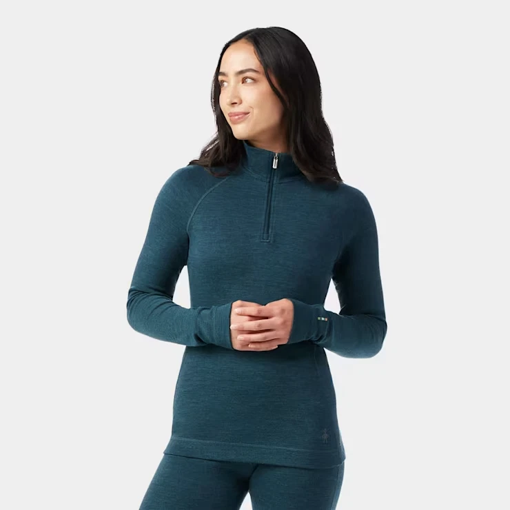 Smartwool Classic Thermal Merino Base Layer 1/4 Zip Womens XL Twilight Blue
Opens in a new window or