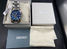 Orologio Seiko Selection SND193 Uomo Cronografo Blu Acciaio Inox Japan Quartz