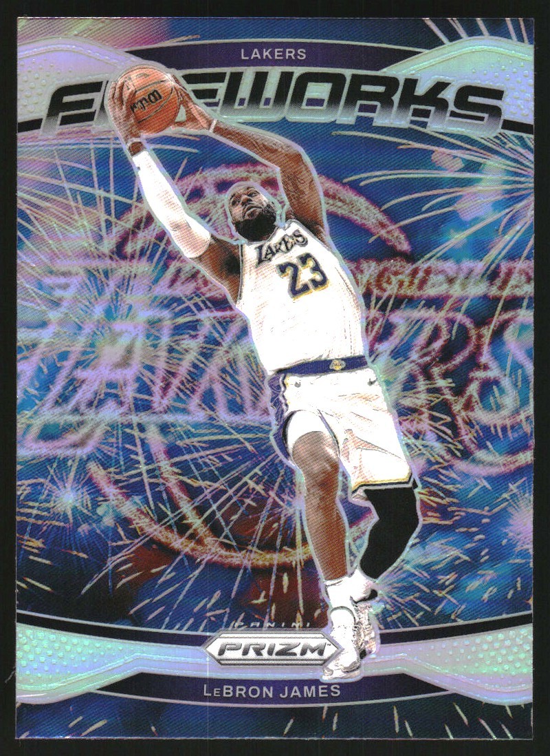 2024-25 Panini Prizm Fireworks Prizms Silver #19 LeBron James