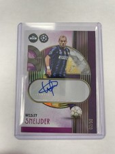 Topps UCC Deco 2025-26 Wesley Sneijder Auto /50 Purple Parallel Inter Milan Hero