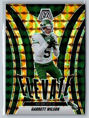 2025 Panini Mosaic - Elevate Garrett Wilson #19 Reactive Yellow Mosaic Prizm /89