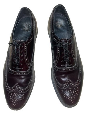Florsheim Men's Burgundy Leather Wingtip Brogue Lace-Up Dress Shoes 13 D 30353