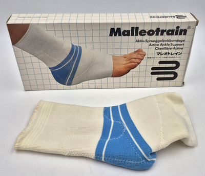 Bauerfeind MALLEOTRAIN Weiß Gr. 1 Rechts Sprunggelenkbandage UVP: 49,90  (6924)