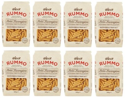 8x Rummo Pasta Maccheroncelli N.7,Italienische Nudeln Italienische Pasta 500g