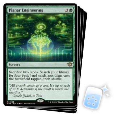 PLANAR ENGINEERING X4 Secrets Of Strixhaven SOS Magic MTG MINT CARD