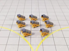 8x DHL Yellow Narrowbody COVERED AIRCRAFT STAIRS Airport GSE Models 1:400 Scale