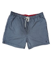 Nautica Men s XL Swim Trunks Blue Geometric Print Mesh Lined Quick Dry Beach