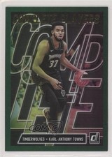 2019-20 Panini Donruss Complete Players Green Flood Karl-Anthony Towns #2 0c2