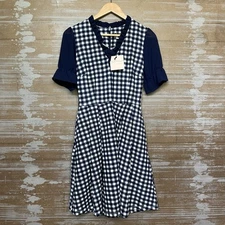Unique Vintage NWT Smak Parlor Gingham Dress Retro Pin Up Kitschy Womens S