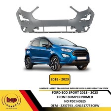 FORD ECOSPORT 2018 - 2023 FRONT BUMPER PRIMED NO PARKING SENSOR HOLES OEM