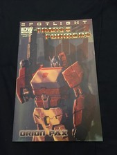 Transformers Spotlight: Orion Pax One-Shot 1st Print HTF Cover B IDW 2012