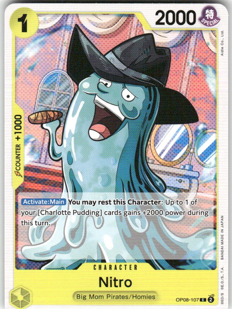 Nitro OP08-107 Common Two Legends One Piece Near Mint