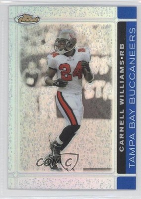 2007 Topps Finest Blue Refractor 35/299 Cadillac Williams Carnell #43 0b5