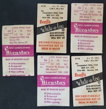 5 ressorts principaux de montre Langendorf vintage - NOS pièces d'horloger