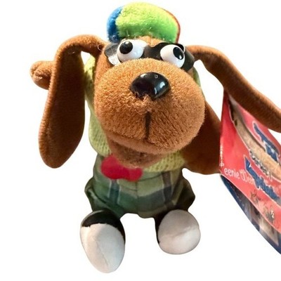 Just For Laughs Teenie Weenies Series 1 Nerd E. Dog Keychain Plush Toy talks