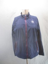 ARIAT TEK Size L Womens Full Zip Stand Collar Pocket Equestrian Windbreaker 983