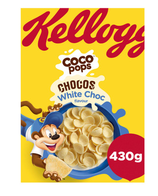 Kellogg's White Coco Pops Schokolade Müsli Frühstück 430g - Ballaststoffquelle