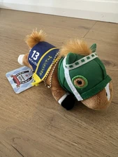 SK Japan Thoroughbred Collection Racing Horse Plush Toy Rare Small Keychain 6in
