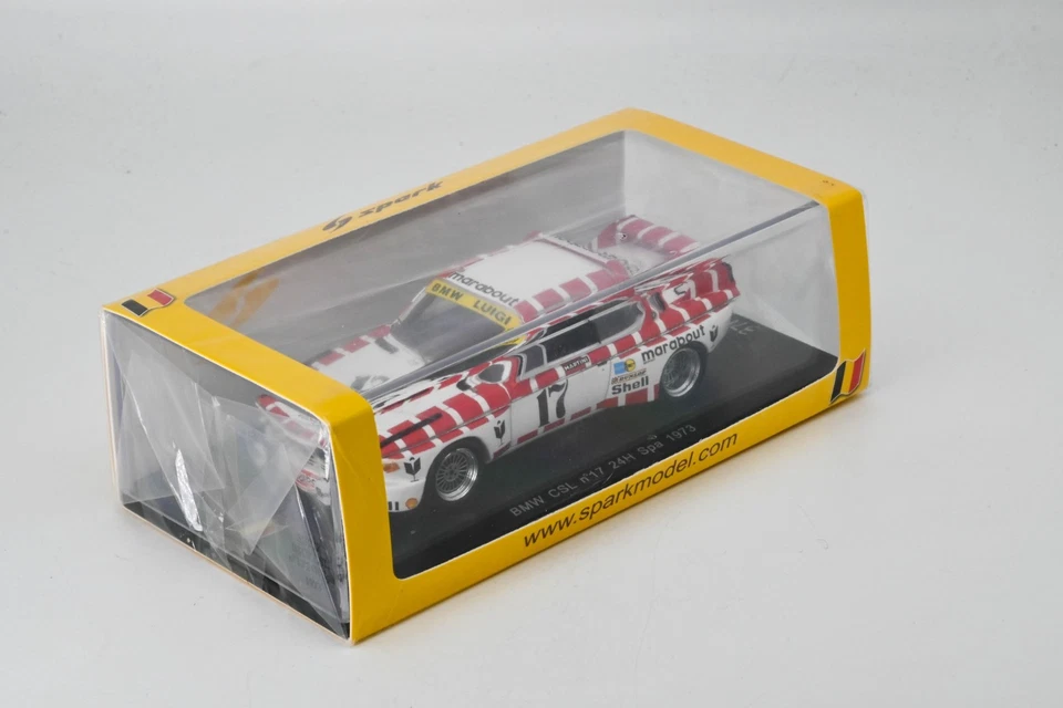 Spark BMW CSL BMW Luigi #17 24h Spa 1973 1:43 SB038 Sealed - Image 3 of 4