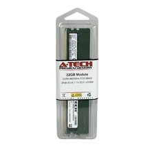 A-Tech 32GB DDR5 4800MHz PC5-38400 2Rx8 (EC4) 1.1V ECC UDIMM Server Memory RAM