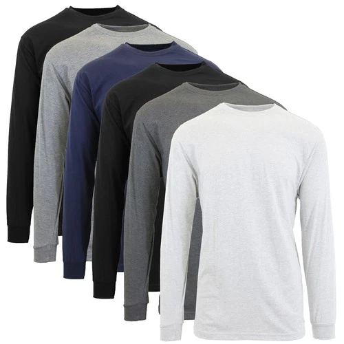 Men's Cotton Blend Heavyweight Long Sleeve Crew Neck Shirt ( Sizes, S-3XL ) NWT