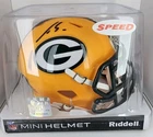 NFL Mini Football Helmet - Luke Musgrave Autograph - Green Bay Packers