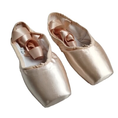 Tanzdunsje Professional Ballet Pointe Dance Shoes Pink W/ Sewn