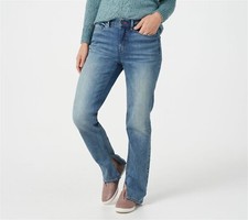 Peace Love World Inside Slit Jeans Dark Wash 2 NWOT 646 