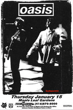 1998 Oasis at Maple Leaf Gardens in Toronto, Classic Concert Reprint Ad