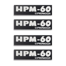 Pioneer HPM-60 altoparlante logo distintivo alluminio 60 mm (2,36") X 16 mm (0,63")