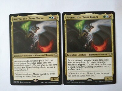 2 x AVERNA, THE CHAOS BLOOM - CMR - MTG