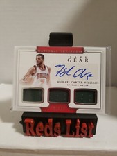 2016-17 National Treasures Game Gear Michael Carter Williams Auto 24/49 Magic 