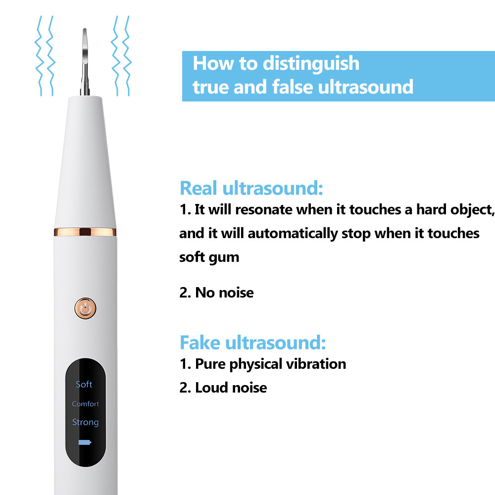 Ultrasonic Dental Cleaner Dental Calculus Scaler Electric Sonic Oral ...
