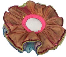 Build-A-Bear Rainbow Sequin Trim Hem Tulle Ruffle Skirt Reversible Layered Tutu