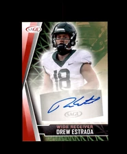 2022 SAGE HIT Autographs Red #ADE Drew Estrada RC Baylor Bears Texans