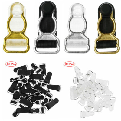 30Pcs Plastic Corset Leg Garter Belt Clip Hooks Suspender Ends Cuff Clasp  Buckle