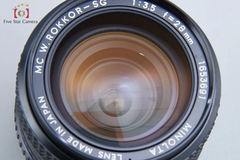 MINOLTA MC W.ROKKOR-SG 28mm f/3.5 + MC TELE ROKKOR-QD 135mm f/3.5 - Image 4 of 4