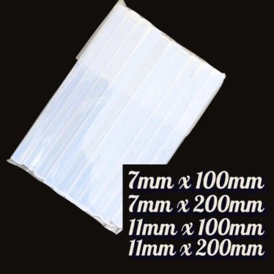 OUTBOXX LTD HOT MELT GLUE GUN STICKS 7mm / 11mm x 100MM/200mm LONG FOR CRAFT ADHESIVE CLEAR