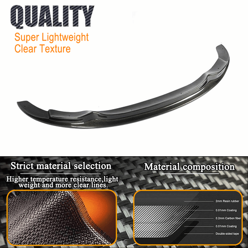 Carbon Front Diffusor Spoilerlippe für BMW 3er E92 M-Paket 08-11 Spoilerschwert - Bild 8 von 12