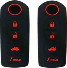 2x Silicone Remote Key Cover Case Fob For Fiat 124 Spider Abarth Mazda Mx5 Miata 2x Silicone Remote Key Cover Case Fob For Fiat 124 Spider Abarth Mazda Mx5 Miata
