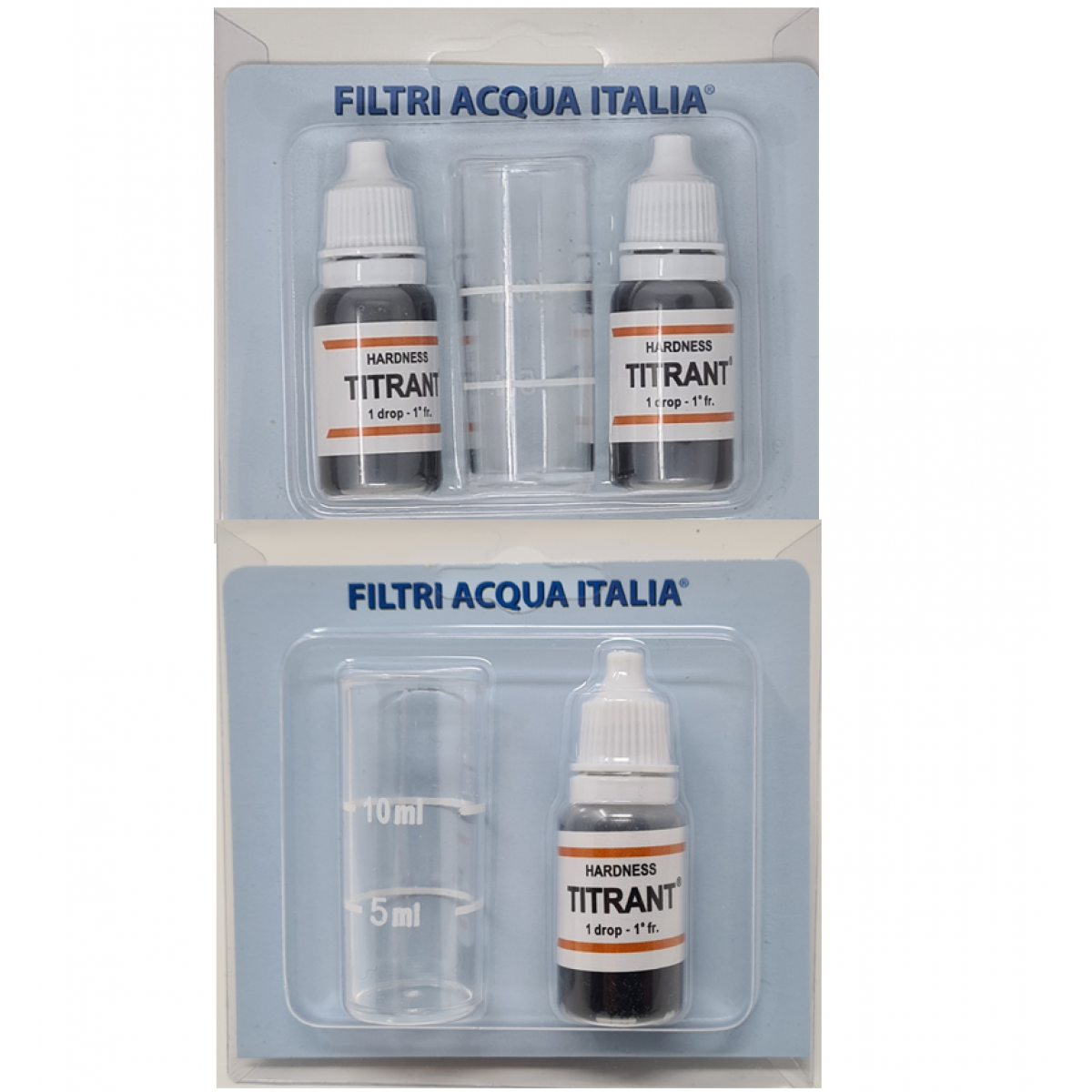 Titrant Analisi Durezza Acqua Calcare Set 3 pezzi Filtri Acqua Italia®
