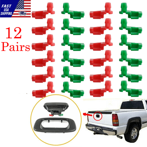 12pair Tailgate Handle Rod Clips LH RH Fit 19992007 Chevy Silverado